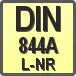 Piktogram - Typ DIN: DIN 844 A L-NR